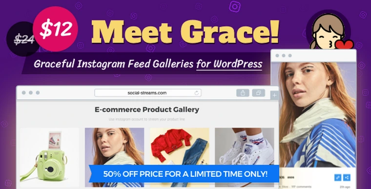 Instagram Feed Gallery - Grace for WordPress v1.1.728178