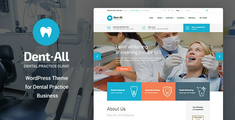 Dent-All v1.9 - Dental Practice WordPress Theme25942