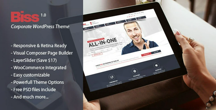 Biss v2.1 - Corporate Multipurpose WordPress Theme26605