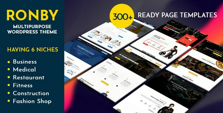 Ronby v1.8 - 6 Niche Business Multi-Purpose WordPress Theme36239