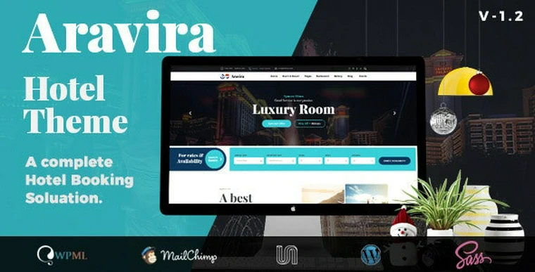 Aravira v2.0 - Hotel WordPress Theme33535