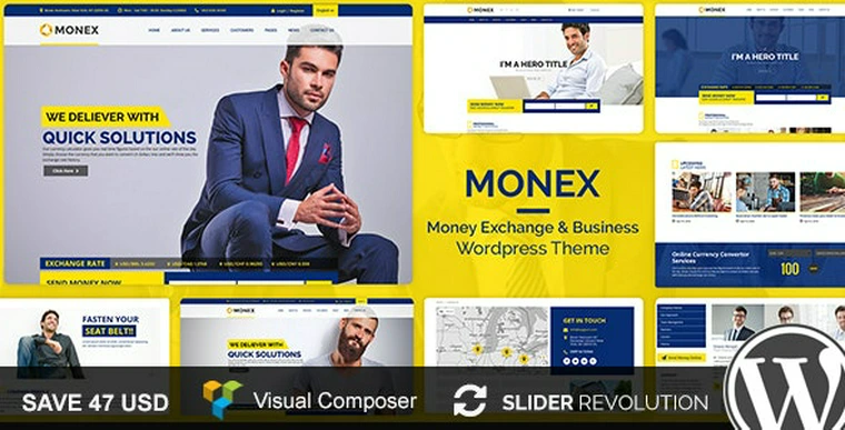 Monex v1.6 - Money Exchange & Finance Business WordPress Theme31026