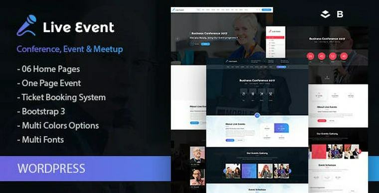 Live Event v1.1.0 - Single Conference, Event, Meetup WordPress Theme30538