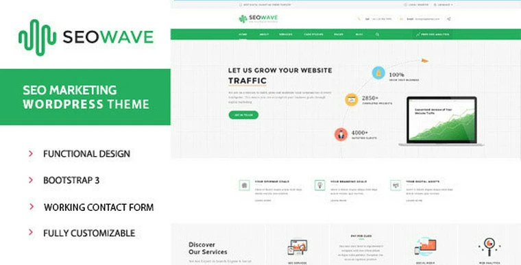 Seo Wave v1.3 - WordPress Theme for SEO25084