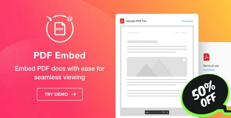 PDF Embed v1.0.0 - WordPress PDF Viewer plugin31375