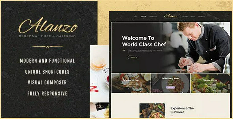 Alanzo v1.0.4 - Personal Chef & Catering WordPress Theme40310