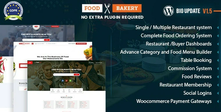 FoodBakery v1.5.0 - Food Delivery Restaurant Directory Theme34773