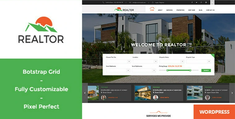 Realtor v1.4.1 - Responsive Real Estate WordPress Theme26909