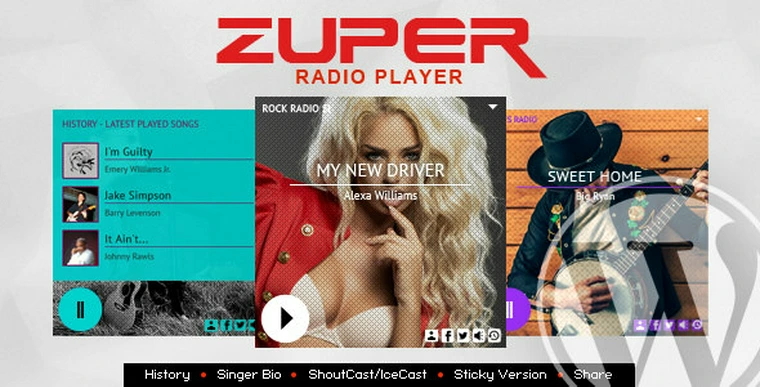 Zuper v3.6 - Shoutcast and Icecast Radio Player With History49031