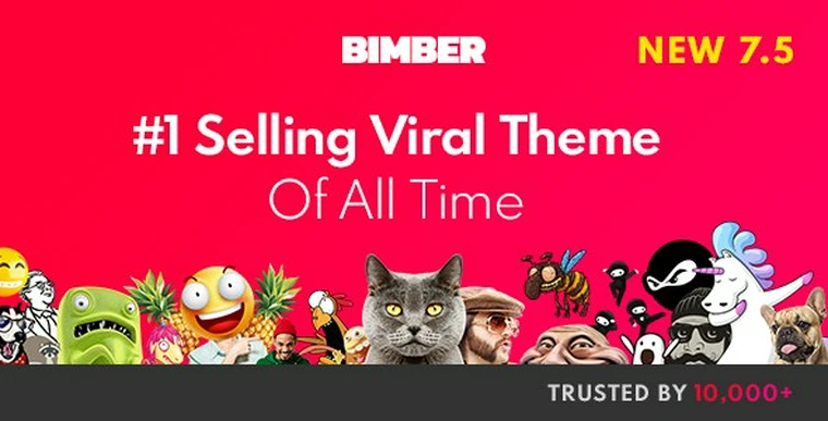 Bimber v7.5.1 - Viral Magazine WordPress Theme35105