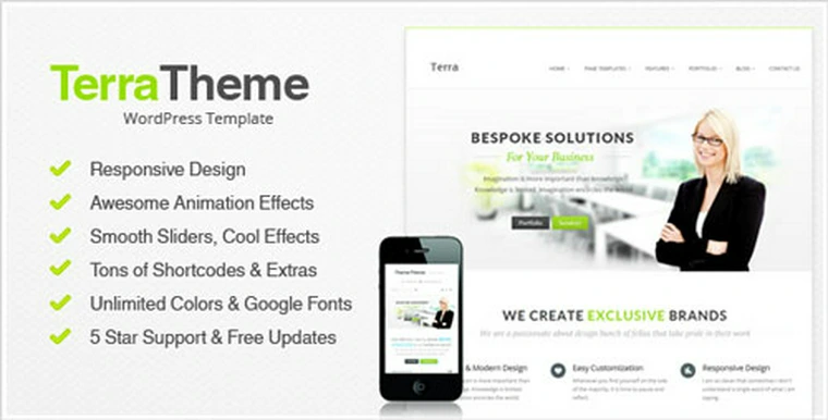 Terra v3.0 - Responsive Multi-Purpose WP Template23069