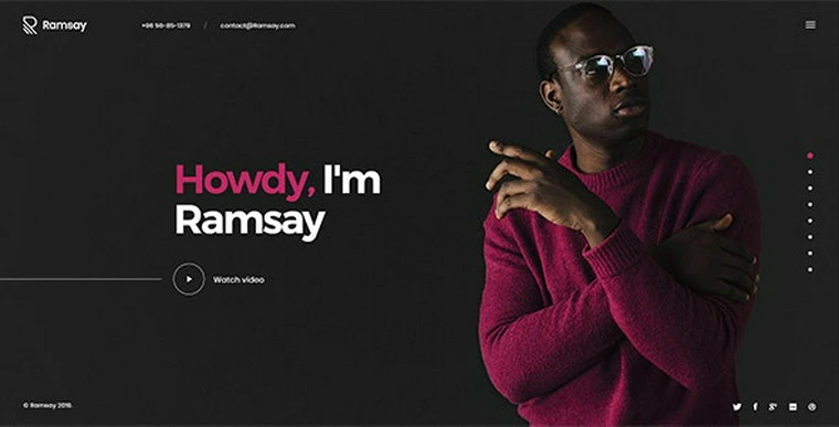 Ramsay v1.0 - Personal CV/Resume WordPress Theme38421