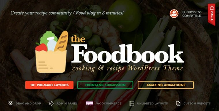 Foodbook v1.1.0 - Recipe Community, Blog & Food Theme27400