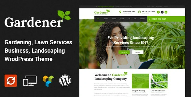 Gardener v1.5 - Lawn and Landscaping WordPress Theme31974