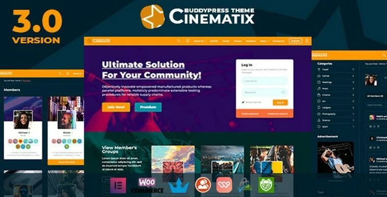 Cinematix v3.0.4 - BuddyPress Nouveau Membership Theme39037