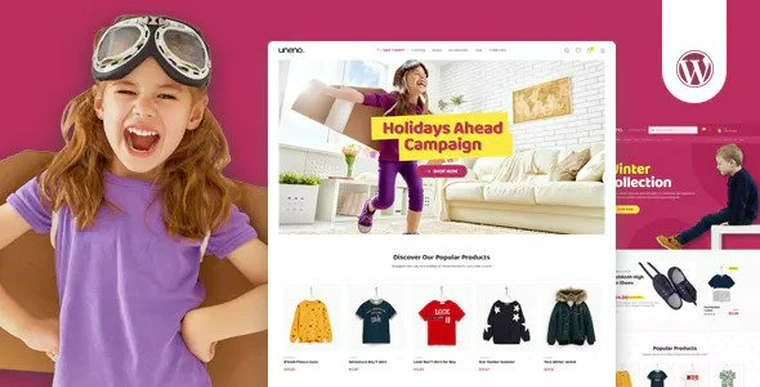 Uneno v1.0.4 - Kids Clothing & Toys Store WooCommerce Theme29332