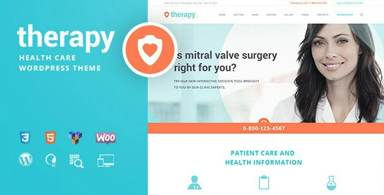 Therapy v1.9.2 - Health and Medical WordPress Theme33990