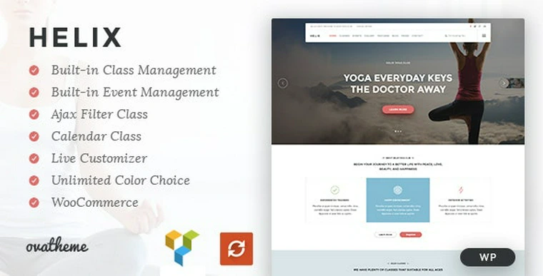 Helix v1.3.8 - Yoga Club Calendar WordPress Theme46744