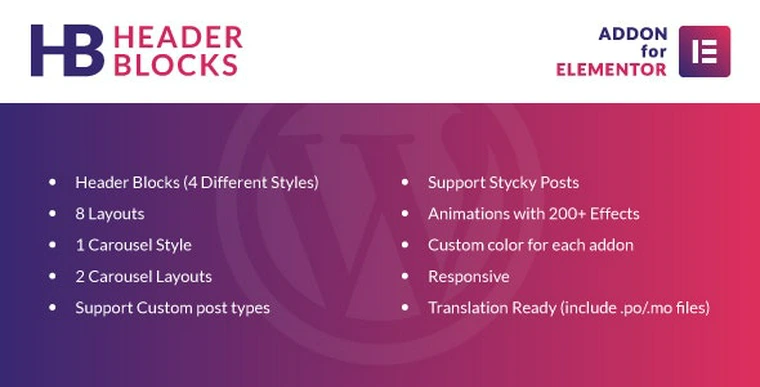 Header Blocks for Elementor v1.0 - WordPress Plugin33325