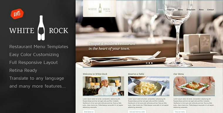 White Rock v3.1 - Restaurant & Winery Theme27622