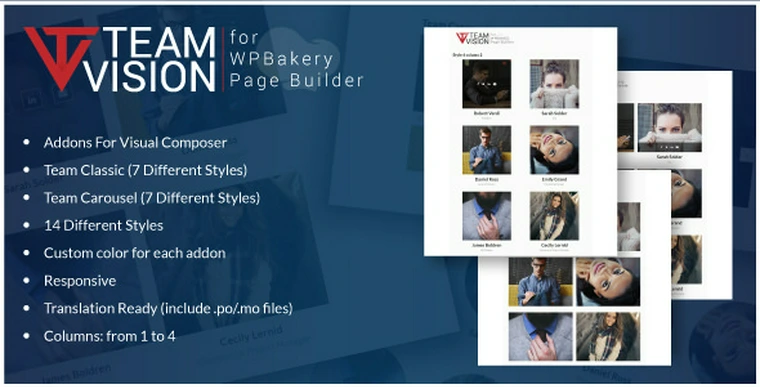 Teamvision v1.0 - Team Addons for WPBakery Page Builder26398