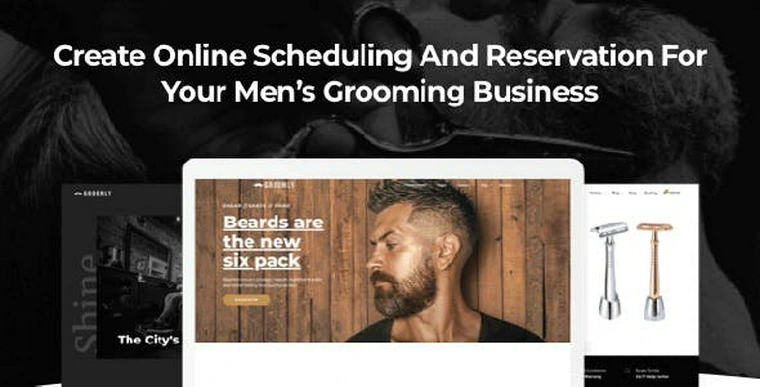 Groomly v1.2.5 - Men’s Grooming Scheduling & Reservation WordPress Theme30881