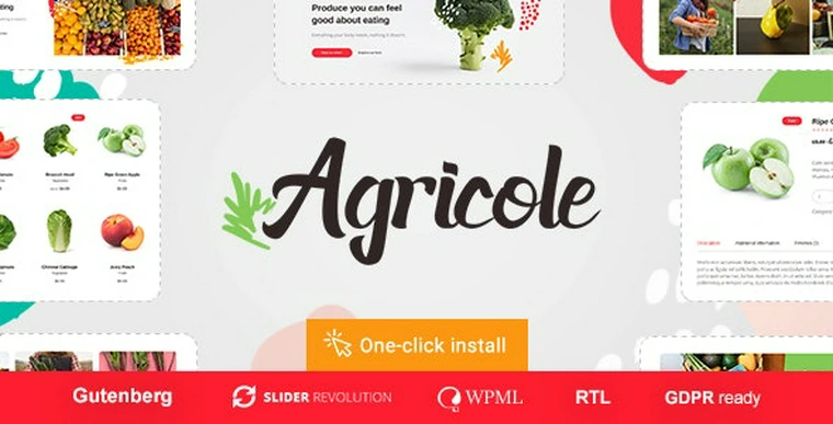 Agricole v1.0.2 - Organic Food & Agriculture WordPress Theme32015