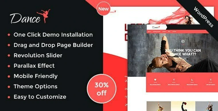 Dance Academy v1.4 - Dance Studio WordPress Theme30078