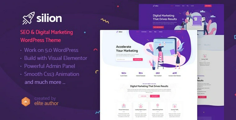 Silion v1.0 - Digital Marketing WordPress Theme38671