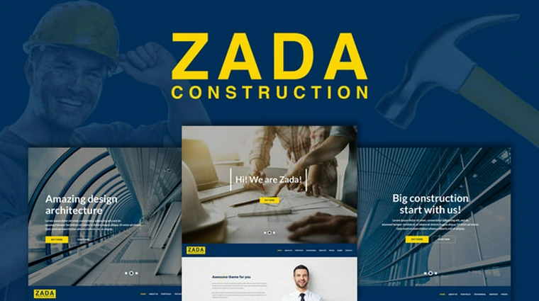 Zada v1.0 - Construction WordPress Theme27567