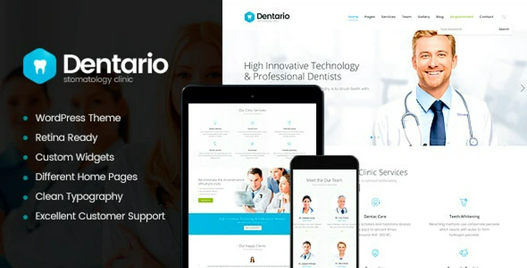 Dentario v1.5 - Dentist, Medical & Healthcare WordPress Theme + RTL34015