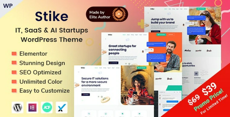 Stike v2.7 - IT Startups WordPress Theme44415