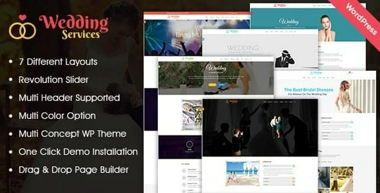 Wedding Services WordPress Theme v1.0.130816