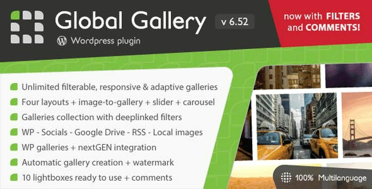 Global Gallery v6.52 - Wordpress Responsive Gallery29916