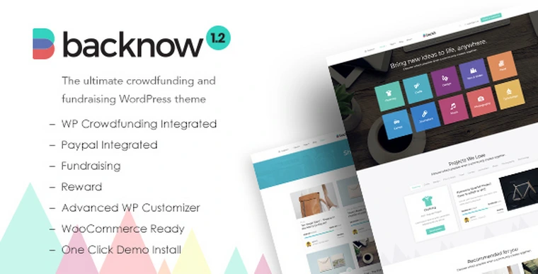 Backnow v1.2 - Crowdfunding and Fundraising Theme23753