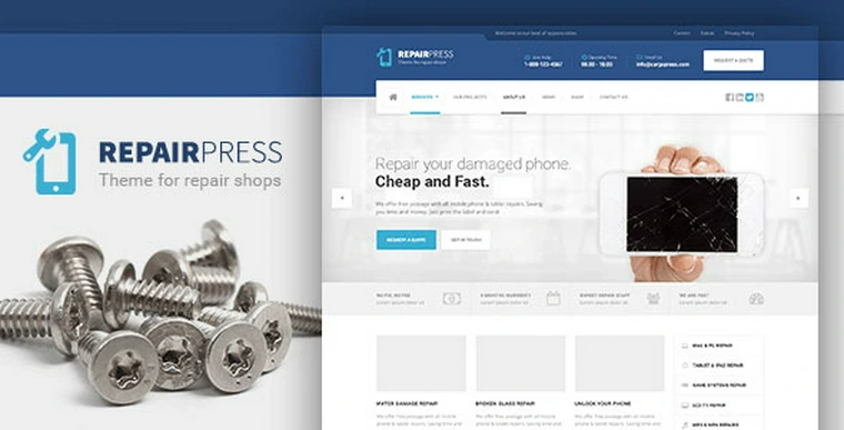 RepairPress v1.5.3 - GSM, Phone Repair Shop WP29487