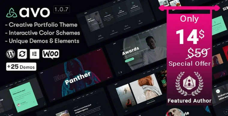 Avo v1.1.2 - Creative Portfolio & Agency WordPress Theme41890