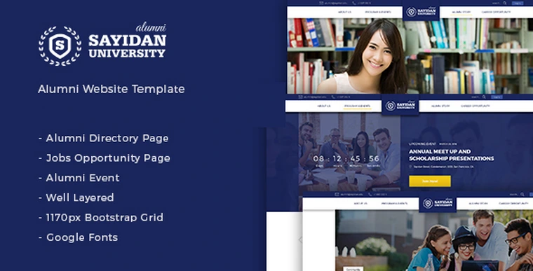 Sayidan v1.6.5 - University Alumni WP theme31146