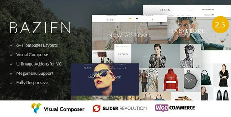 Bazien v3.0.0 - WordPress / Woocommerce Responsive Theme35676