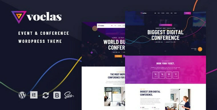 Voelas v1.0.5 - Event & Conference WordPress Theme38329