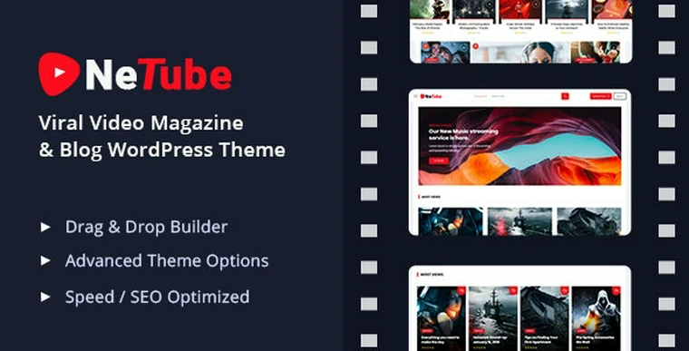 Netube v1.0.2 - Viral Video Blog / Magazine WordPress Theme35095