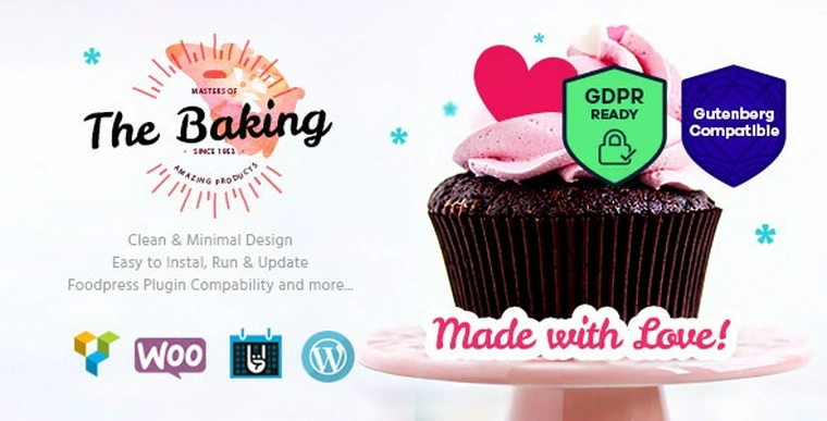 Bakery / Cake Shop / Cafe WordPress Theme v1.3.134016