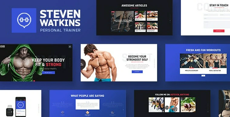 Steven Watkins v1.0.5 - Personal Gym Trainer & Nutrition Coach WordPress Theme38545