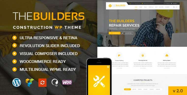 The Builders v2.5 - Construction WordPress Theme25422