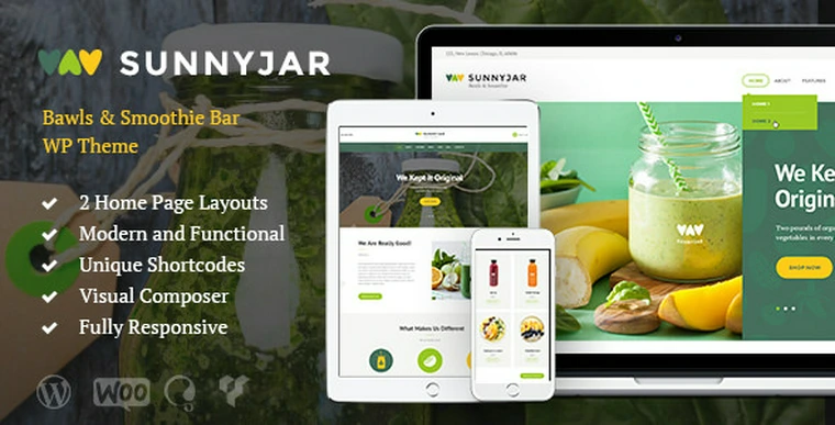 SunnyJar v1.2 - Smoothie Bar & Healthy Drinks Shop Theme24648