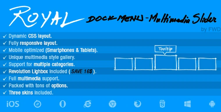 Royal Dock Menu Multimedia Slider v1.028442