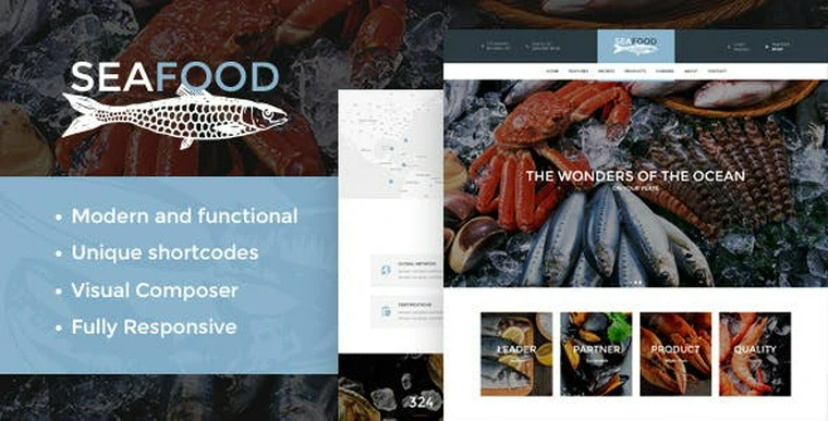 Seafood v1.4 - Company & Restaurant WordPress Theme29990