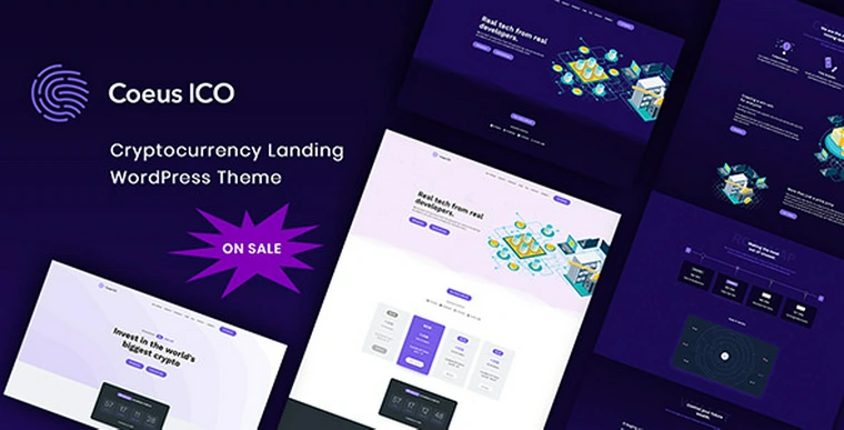 Coeus v1.1.6 - Cryptocurrency Landing Page Theme45470