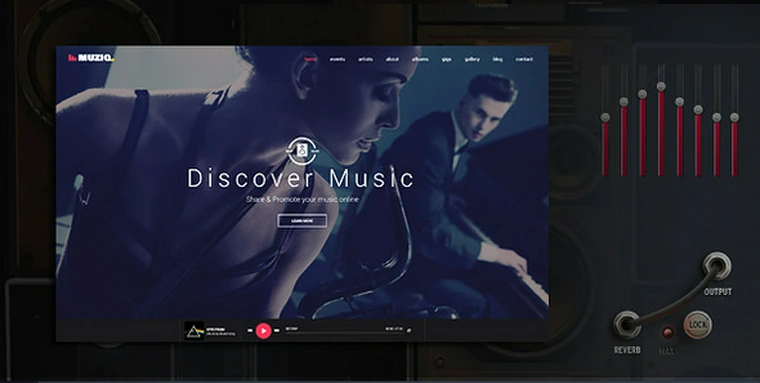 Muziq v1.3 - Music Band & Musician WordPress Theme25675