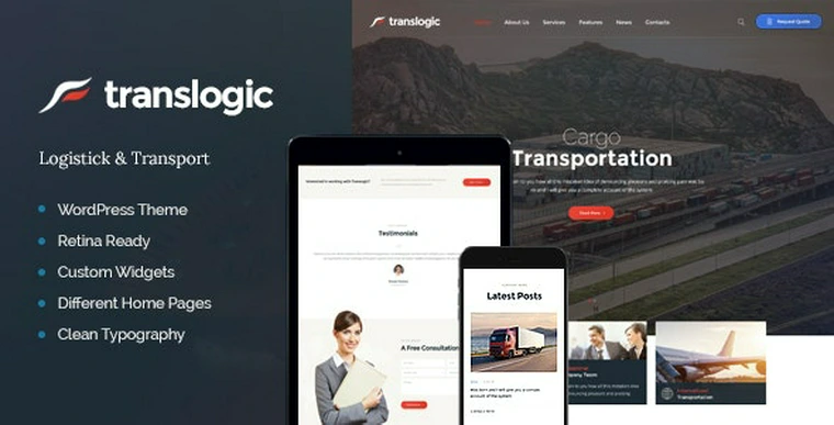 Translogic v1.2.7 - Logistics & Shipment Transportation WordPress Theme48887